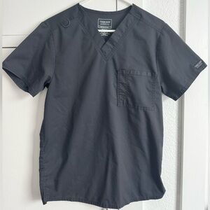 Pewter Gray Cherokee One Pocket Scrub Top